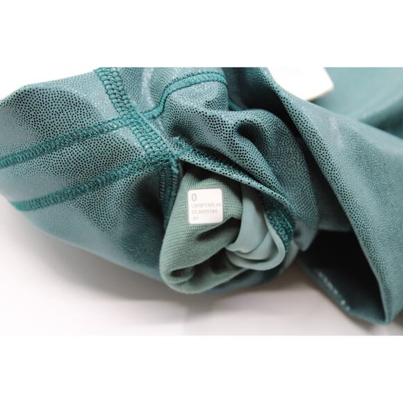 B2 New Lululemon Wunder Train HR Tight 25” Foil Green LW5FYNS GFE2 Size 0 $118 - Picture 4 of 4